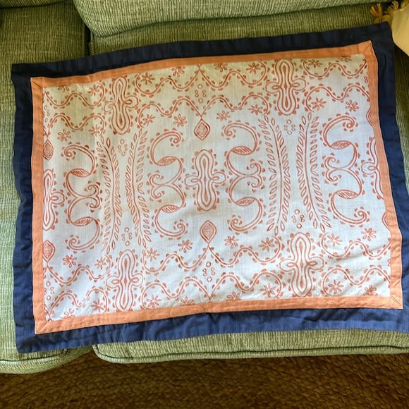 Patina Vie pillow sham. Anthropologie. Marseilles print - Picture 1 of 5